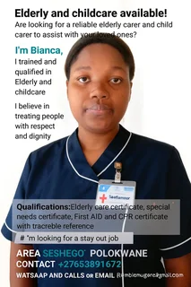 Caregiver elderly and childcare