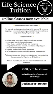 Life Science tuition