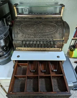 Old cash register