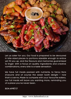 Food catering and event planning