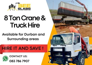 8Ton Crane Truck for Hire