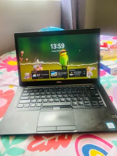 Black dell laptop, 327GB