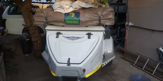 Camping trailer Xt75 with howling moon delux trailer tent