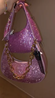 Pink sparkly handbags