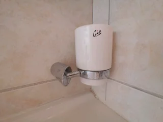 R50, toothbrush tumbler holder, can use for soap dispenser.  Collect in Umhlanga.
