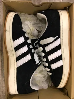 Black &amp; White Adidas Campus 00s,uk 11
