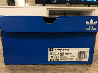 Black &amp; White Adidas Campus 00s,uk 11