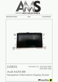 Audi A4/A5 B8 Navigation Information Display Screen