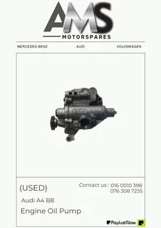 USED AUDI A4 B8 Engine Oil Pump