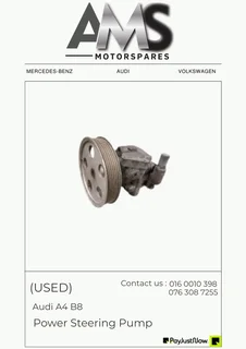 USED AUDI A4 B8 Power Steering Pump
