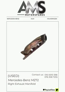 Used Mercedes-benz M272 Right Exhaust Manifold