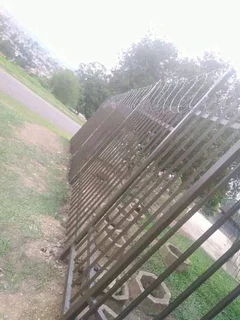 Steel design carport, pallised, desk and steel chair