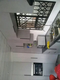 Steel design carport, pallised, desk and steel chair