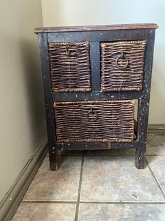 Dressing table, and two bedside tables
