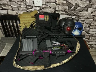 Airsoft guns and equipment