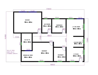 Modern 3 Bedroom House Plan (PDF + DXF) – R899
