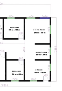 Modern 3 Bedroom House Plan (PDF &#43; DXF) – R899