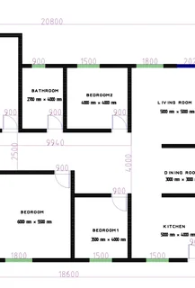 Modern 3 Bedroom House Plan (PDF &#43; DXF) – R899