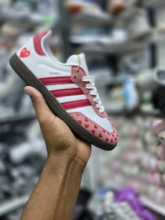 Ladies addidas  sneakers  red and white