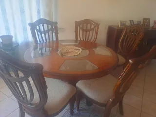 Vintage wooden pre loved dining room suite for sale