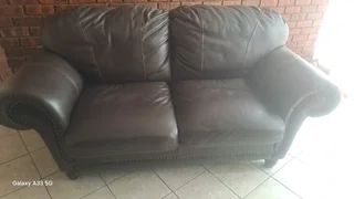 Pre loved genuine leather couches