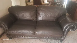 Pre loved genuine leather couches