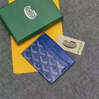 Goyard Cardholders Bundle – Blue & Black Goyardine Canvas (Brand New)