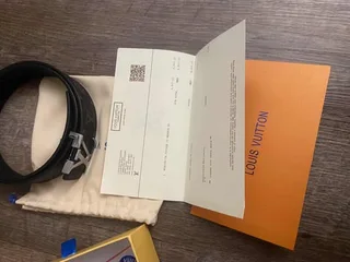 Authentic Louis Vuitton LV Initiales Belt – With Box, Dust Bag &amp; Receipt (Excellent Condition)
