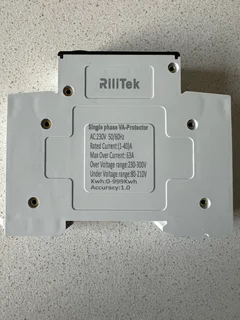 RiliTek WiFi smart LED switch / circuit breaker (Rated 40A, Max OC 63A)