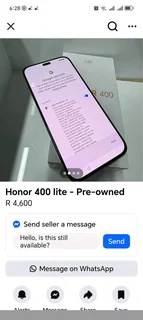 HONOR 400 LITE FOR SALE...3 WEEKS OLD..!!!