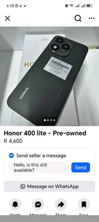 HONOR 400 LITE FOR SALE...3 WEEKS OLD..!!!