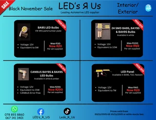 LEDs Black November Sale
