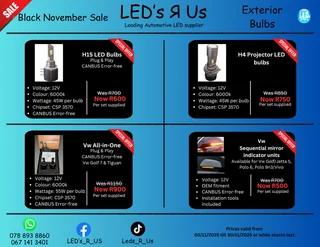 LEDs Black November Sale