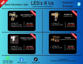 LEDs Black November Sale