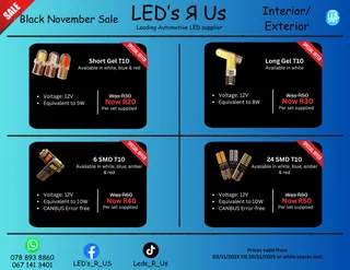 LEDs Black November Sale