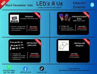 LEDs Black November Sale