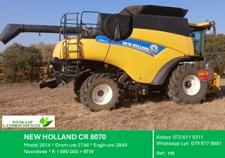 New Holland Cr 8070 Stroper / Harvester