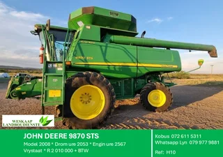 John Deere 9870sts Stroper / Harvester