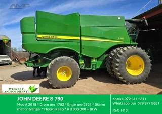 John Deere S790 Stroper / Harvester