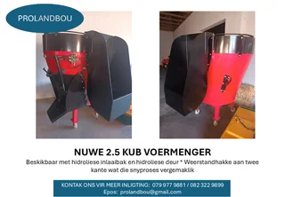 Nuwe 2.5 Kub Voermenger / Feed Mixer