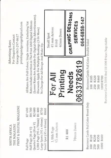 Graphic Designs And Printing