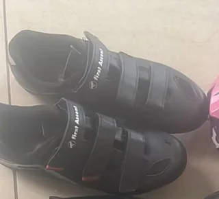 Cycling gear including shoes and helmets