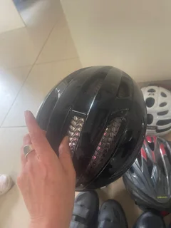 Cycling gear including shoes and helmets