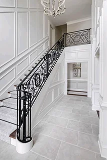 Wall Interior Designs: Moulding, Paneling, &amp; Wall Papering.