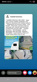 Caravan Reseal Summer Specail Coastal Caravans