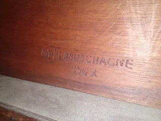 HANDMADE WOODEN PORTRAIT(ARTIST M.J.LABUSHAGNE,1969)