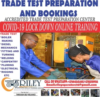 OPERATORS MACHINERY TRAINING AND ARTSAN COURSES  0839921229