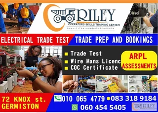 OPERATORS MACHINERY TRAINING AND ARTSAN COURSES  0839921229