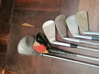 6 Secondhand Vintage Golfclubs.