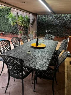 10 seater cast iron patio set